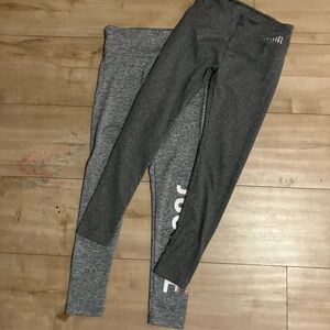 Justice Girls Charcoal and Heather Gray Leggings Duo